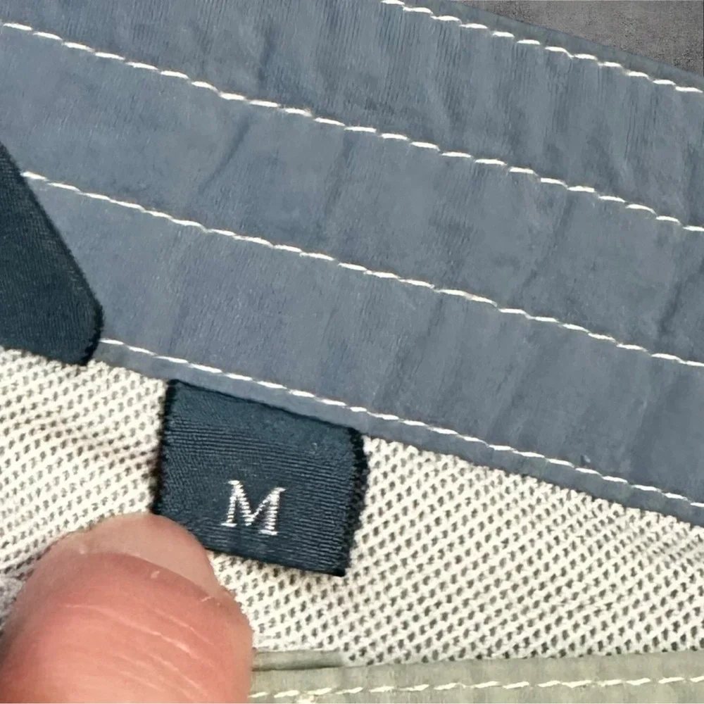 Vtg Polo Ralph Lauren Swim Short Medium Gray/Blue Lined Pockets Board Trunks Men